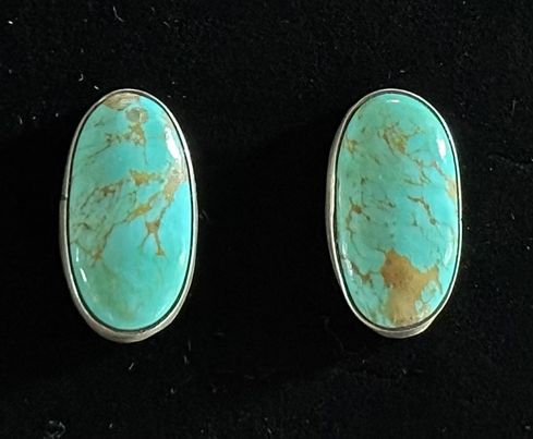 Kingman Turquoise Studs