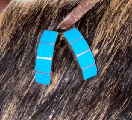 Turquoise Inlay Earrings