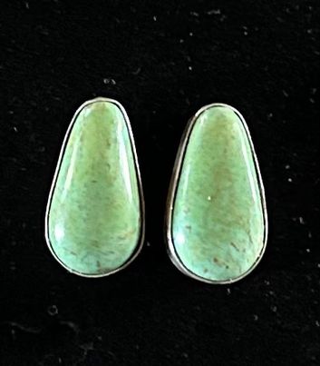 Green Kingman Turquoise Studs