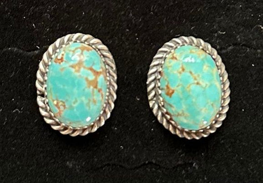 Kingman Turquoise Studs