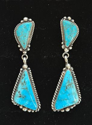 2 Stone High Grade Kingman Earrings