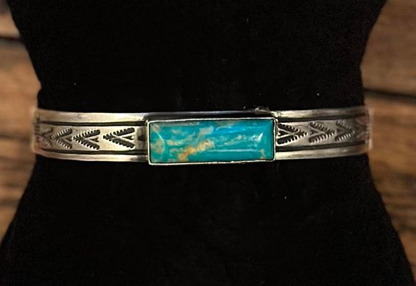 Turquoise Bar Cuff