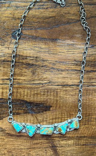 Kingman Bar Necklace 5 stone